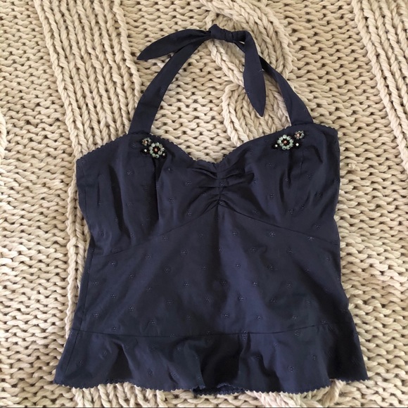 Odille Tops - Anthropologie | Odille | Navy Halter
